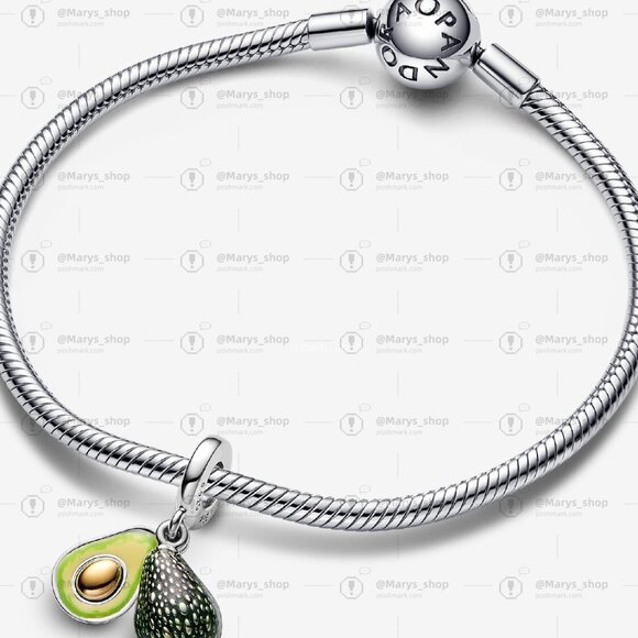 Pandora Avocado Double Dangle Charm - Picture 3 of 5